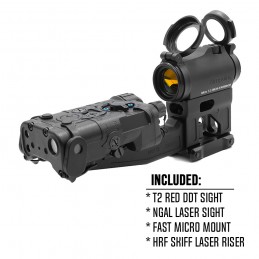 NGAL With Red Dot Sight With FAST Mount With HRF SKIFF Laser Riser Combo 4PS