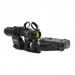 Combo 6ps NGAL com elevador laser, mira de ponto vermelho com montagem QD e magnificador G33 com montagem FTC