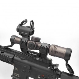 SPECPRECISION 1.93" 30mm Tube Bubble Level Mount With RZ 1-6X With T2rds Red Dot Sight Combo