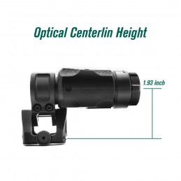 SPECPRECISION 3XMAG-1 3X Magnifier With Leap 06 QD Mount 1.93" Optical Centerline HeightCombo 2PCS