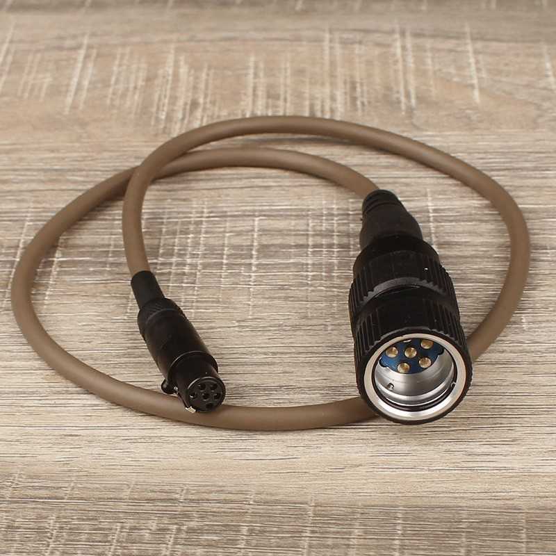 DUAL com connector cable TAN