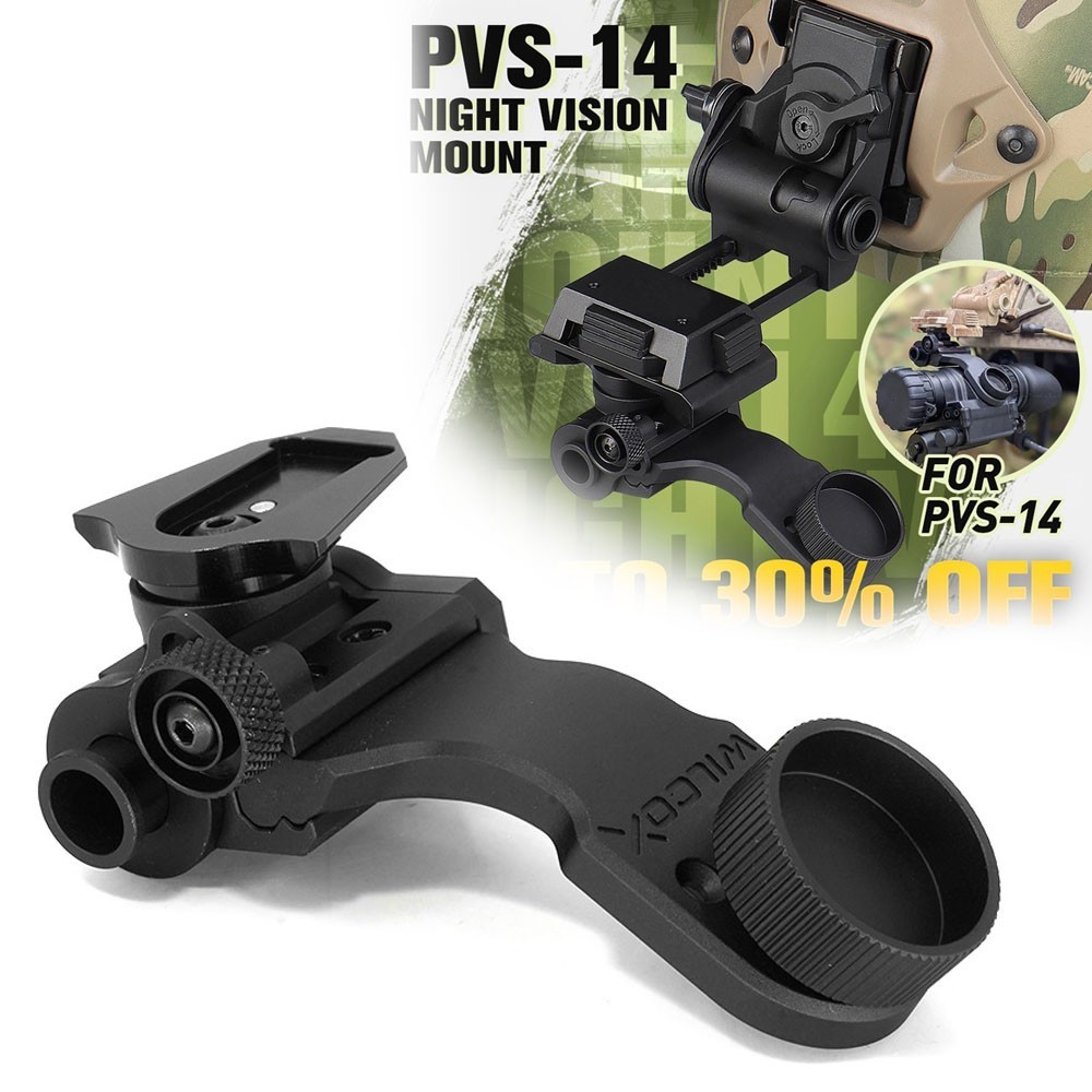 PVS-14 Taktischer J-Arm-NVG-Arm mit Schwalbenschuh und originaler WILCOX-Markierung PVS-14 Taktischer J-Arm-NVG-Arm mit Schwalbenschuh und originaler WILCOX-Markierung