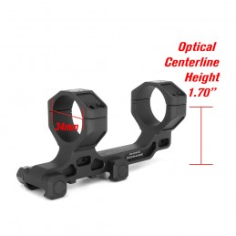 BOC C1 Montage modulaire pour lunette à tube de 34mm avec montage optique déporté