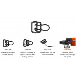 SPECPRECISION BFG ULoop Lazo universal de cable de 1" de ancho SPECPRECISION BFG ULoop Lazo universal de cable de 1" de ancho