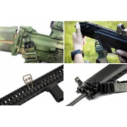 SPECPRECISION BFG ULoop 범용 와이어 루프 1" 폭,SPECPRECISION TACTICAL GEAR슬링 스위벨