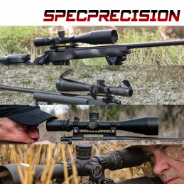 SPECPRECISION Tactical NF NXS 5.5-22X56 Luneta SFP com retículo MRAD, tubo 30mm e para-sol