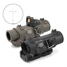 Specprecision ELCAN SpecterOS 4X 光学 5.56 NATO カービン SFOV4-A1 CX5755 シェブロン レチクル (CQB 照明付き)|SPECPRECISION TACTICAL GEARライフルスコープ