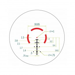 SPITFIRE HD GEN II PRISM 3X SCOPE BDC-4 Reticle Lower 1/3 Co-witness With Original Logo Marking Replica
