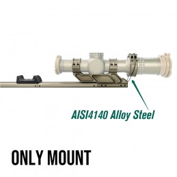 Scope Switch Montagem de sistema de troca rápida de ampliação para LPVO de tubo 34mm, FDE e preto Scope Switch Montagem de sistema de troca rápida de ampliação para LPVO de tubo 34mm, FDE e preto