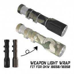 OKW 18650 ウェポンライトラップ迷彩と保護ステッカー