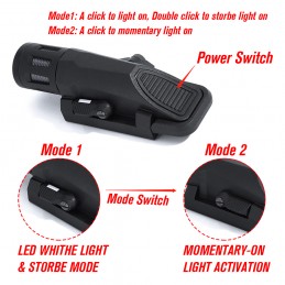 SOTAC Gear WML GEN2 ウェポンライト 400 ルーメン ホワイト LED ウェポンライト|SPECPRECISION戦術的な懐中電灯
