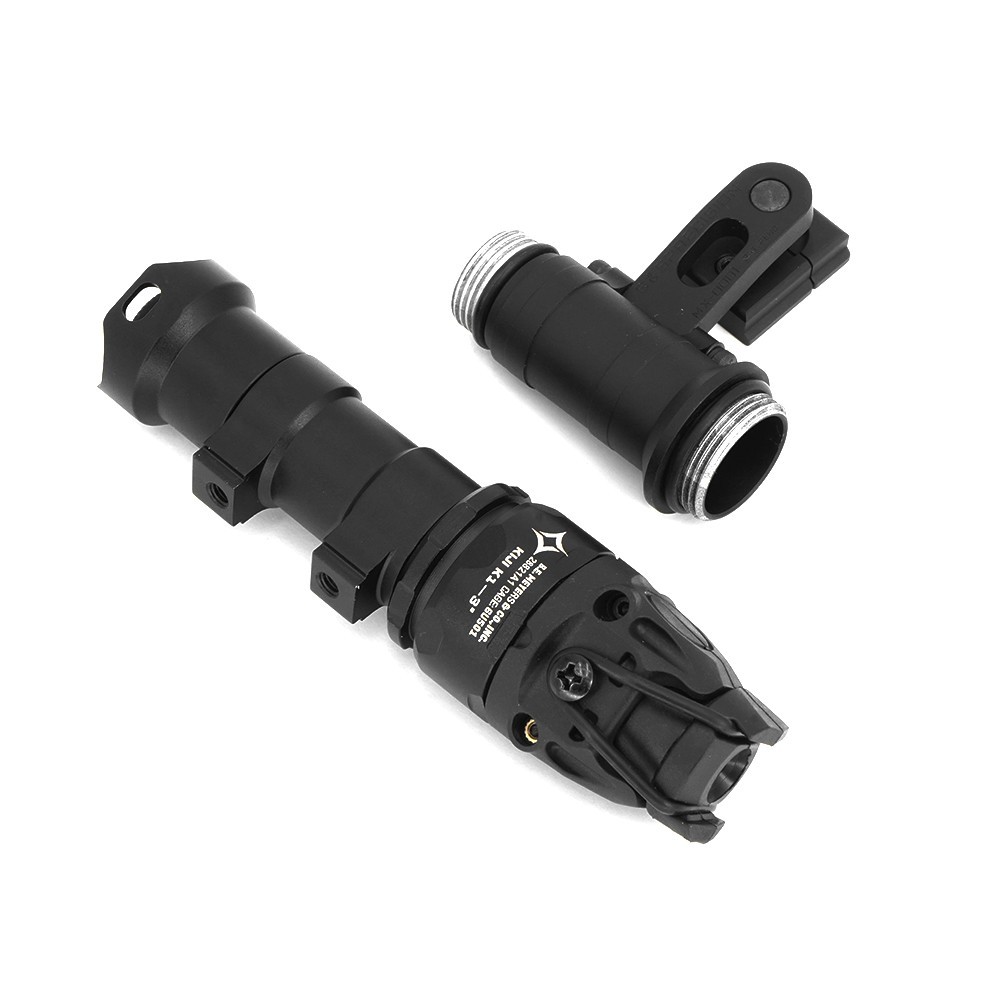 KIJI K1-3° Taktischer IR-Illuminator mit S&S M-ax-Helmlampenmontage für OPS-CORE-Schiene, Set KIJI K1-3° Taktischer IR-Illuminator mit S&S M-ax-Helmlampenmontage für OPS-CORE-Schiene, Set