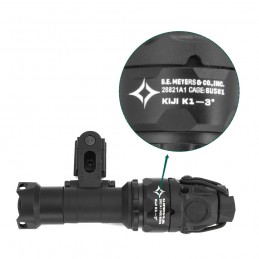 Tactical KIJI K1-3° IR Illuminator Weapon Light with S&S M-ax Helmet Light Mount OPS-CORE Rail Combo Tactical KIJI K1-3° IR Illuminator Weapon Light with S&S M-ax Helmet Light Mount OPS-CORE Rail Combo