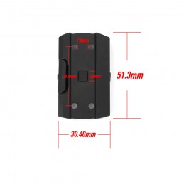 SPECPRECISION Montage tactique Picatinny bas standard avec empreinte d’origine pour viseur point rouge SPECPRECISION Montage tactique Picatinny bas standard avec empreinte d’origine pour viseur point rouge