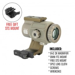 SPECPRECISION G43 3X-Vergrößerungsmodul mit OMNI FTC-Montage, Achshöhe 2.26", FDE-Kombination SPECPRECISION G43 3X-Vergrößerungsmodul mit OMNI FTC-Montage, Achshöhe 2.26", FDE-Kombination