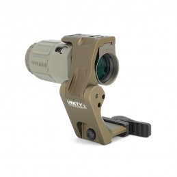 G33 3X Magnificador con montura Omni FTC QD, conjunto FDE, réplica perfecta