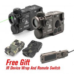 Yeni Airsoft Taktik perst-4 Hedefleyen Yeşil Görünür Lazer Sight Tam Metal PEQ IR Lazer