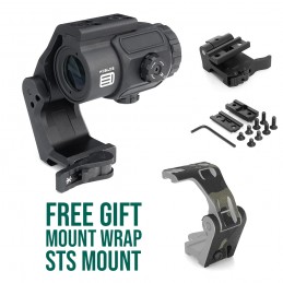 Tactical G43 3X Magnifier & OMNI FTC QD Mount Black Combo At 2.26" Centerline Height