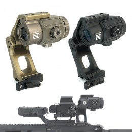 Tactical G43 3X Magnifier & OMNI FTC Mount At 2.91" Centerline Height Black/FDE Combo