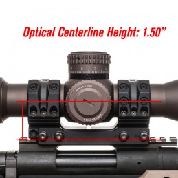 SPUHR Series 30mm 0MOA 1.50" Centerline Height Scope Mount SP-3002