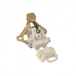 Wilcox Dreiloch-Helmbasis mit Sicherungsleine und Wilcox NVG-Montage