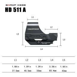 SWAMPDEER Optics HD 511A レッドドットサイト 2MOA & 35MOA ドットサイズ|SPECPRECISIONレッドドットサイト SWAMPDEER Optics HD 511A レッドドットサイト 2MOA & 35MOA ドットサイズ|SPECPRECISIONレッドドットサイト