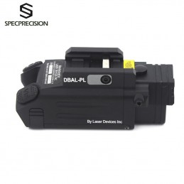 DBAL-PL Laser IR/éclairage IR/stroboscope et lampe LED en aluminium avec laser rouge noire