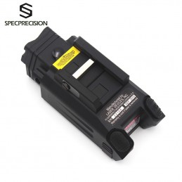 DBAL-PL Laser IR/éclairage IR/stroboscope et lampe LED en aluminium avec laser rouge noire
