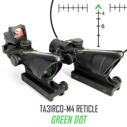 SPECPRECISION 2023 NEW ACOG 4x32 TA31 M4 Green Chevron Reticle Riflescope Perfect Replica
