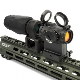 Holy Warrior S1 EXPS3 Red Dot Sight & G33 3X Magnifier & NGAL Laser Sight Black/FDE Color Combo|SPECPRECISION TACTICAL GEARコンボ