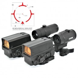 SPECPRECISION G43 3X Magnifier with OMNI FTC Mount At 2.26" Optical Centerline Height FDE Color Combo