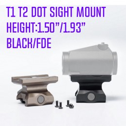 Taktik Geissele Süper Hassas T1 T2 Red Dot Sight Montaj Yüksekliği 1.54"/1.93" Çoğaltma