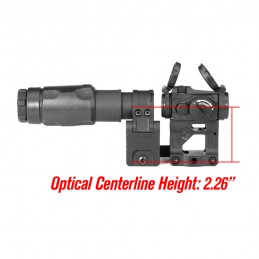 SPECPRECISION AIM T2r Mira red dot e magnificador 6XMAG-1 6X, conjunto 2.26"