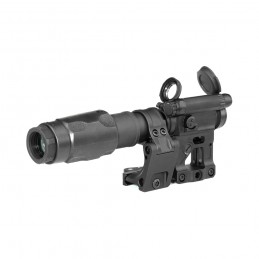 AIM M5 Visor de punto rojo con magnificador 6XMAG-1 6X, combo eje óptico 2.26" de SPECPRECISION
