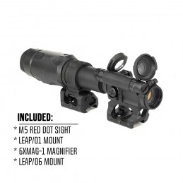 SPECPRECISION M5 Red Dot Sight & 6XMAG-1 6X Magnifier Combo At 1.57" Centerline Height|SPECPRECISION TACTICAL GEARコンボ