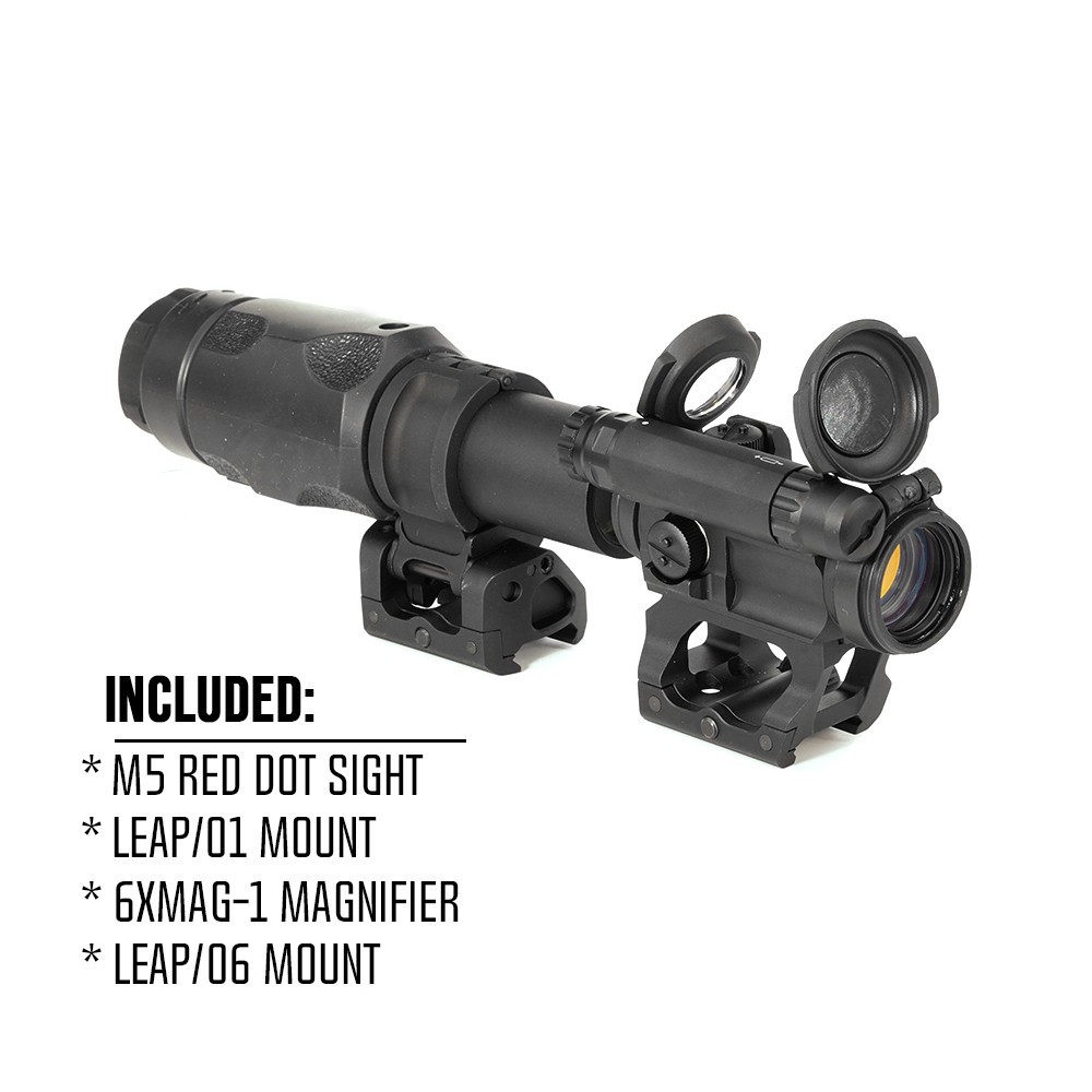 AIM M5 Point rouge et magnificateur 6XMAG-1 6X, axe optique 1.57", ensemble SPECPRECISION AIM M5 Point rouge et magnificateur 6XMAG-1 6X, axe optique 1.57", ensemble SPECPRECISION