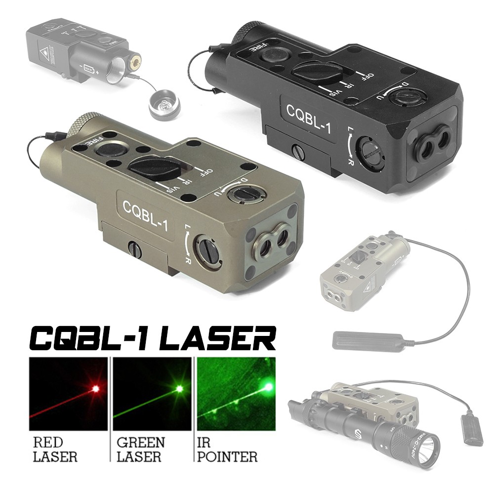 SOTAC New 2024 Close Quarters Battle Laser CQBL-1 Laser Device Red Green Dot Laser Sight|SPECPRECISION TACTICAL GEARレーザーサイト