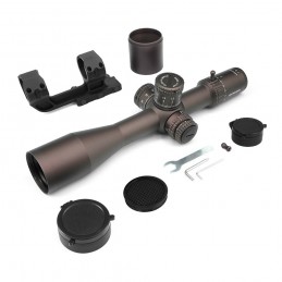 SPECPRECISION ED 6-24X50mm FFP 34mm Tube Riflescope Red Illumination Zero stop MARD Reticle FDE Color SPECPRECISION ED 6-24X50mm FFP 34mm Tube Riflescope Red Illumination Zero stop MARD Reticle FDE Color