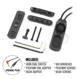 SPECPRECISION 2024 Nuevo AXON SYNC Interruptor remoto dual NGAL LA23 y conector Surefire
