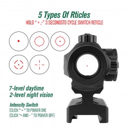 SPECPRECISION Solar Power S5 Close Red Dot Sight with High Low Mount,SPECPRECISION레드 도트 사이트 SPECPRECISION Solar Power S5 Close Red Dot Sight with High Low Mount,SPECPRECISION레드 도트 사이트