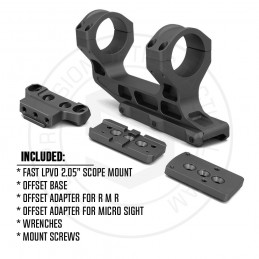 Tactical Fast LPVO Mount 2.05"Height 30mm Tube With 45 degree offset mount