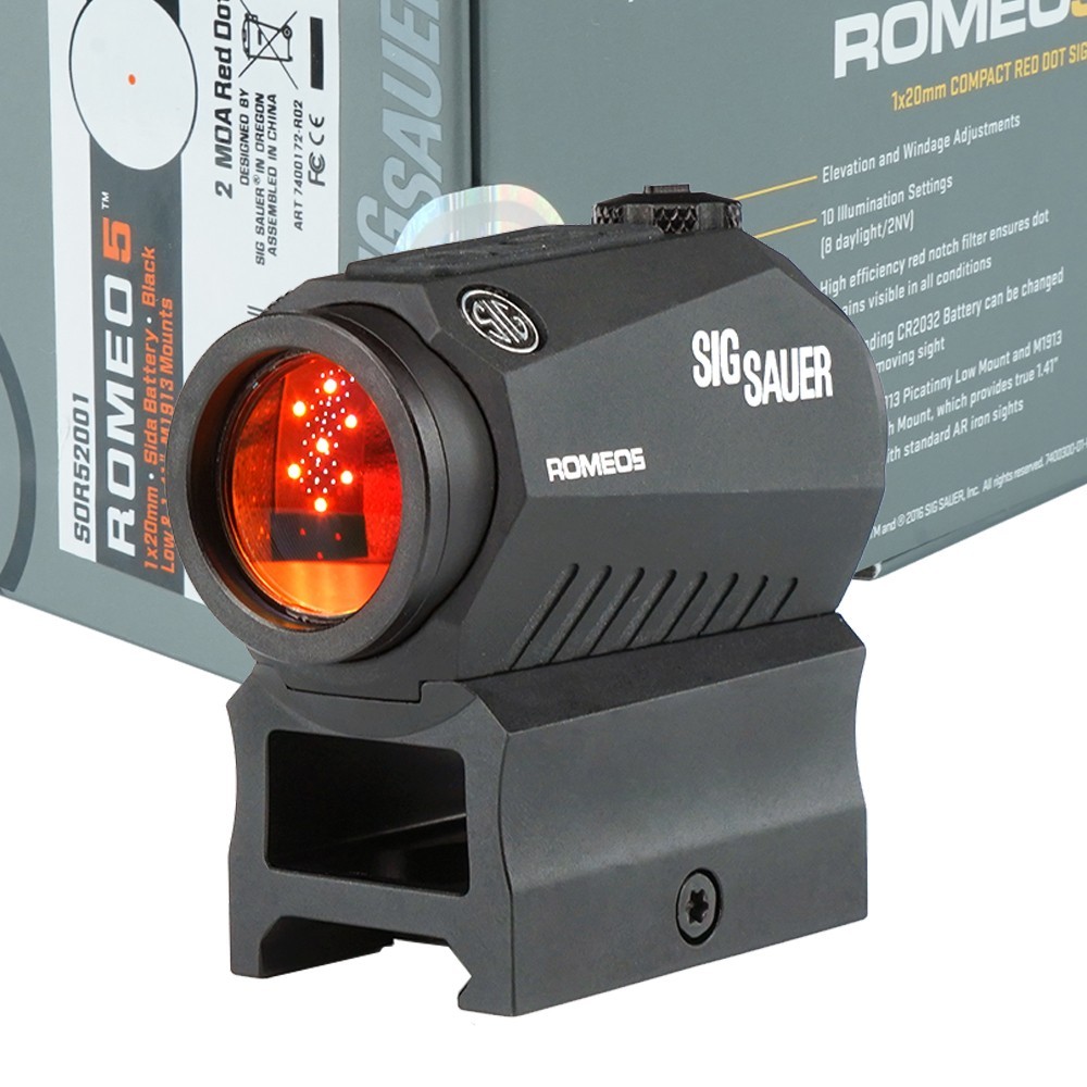 Sig Romeo5 1x20mm コンパクト2モア レッドドットサイト 2023Ver|SPECPRECISIONレッドドットサイト