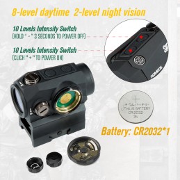 NUEVO SIG Romeo5 Visor compacto de punto rojo 2 Moa 1x20mm, actualizado 2024Ver.