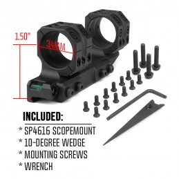 SPECPRECISION SP-4616 Montage pour lunette à tube 34mm, 6MOA, hauteur 1.5" SPECPRECISION SP-4616 Montage pour lunette à tube 34mm, 6MOA, hauteur 1.5"