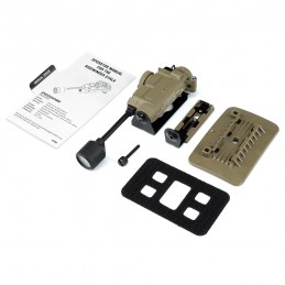 Luz IFF de casco táctico Sidewinder Stalk, negro y FDE en stock Luz IFF de casco táctico Sidewinder Stalk, negro y FDE en stock