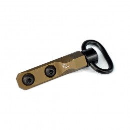Anclaje QD MLOK estilo KAC de perfil bajo con anilla, negro y FDE en stock