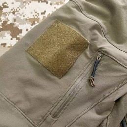 Version améliorée de veste de combat softshell LEAF DRAC à zip intégral, coloris Crocodile