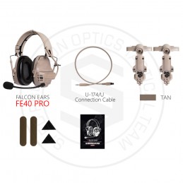 FCS FALCON EARS Headset tático de comunicação FCS FALCON EARS Headset tático de comunicação
