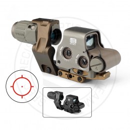 SPECPRECISION EXPS3 Red Dot Sight & G33 3X Magnifier 2.26" Centerline Combo Black/FDE Color