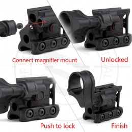 RD/RDF 20225K Mount T2rds Magnifier H57mm/2.25" Mount - SPUHR,SPECPRECISION도트 사이트 마운트 RD/RDF 20225K Mount T2rds Magnifier H57mm/2.25" Mount - SPUHR,SPECPRECISION도트 사이트 마운트